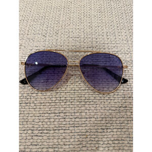 Women's Unbranded Purple Gold Aviator Sunglasses One Size